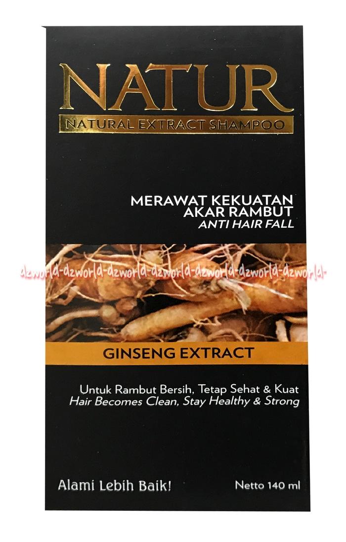 Natur Natural Extract Ginseng Shampoo Shampo Untuk Merawat Akar Rambut