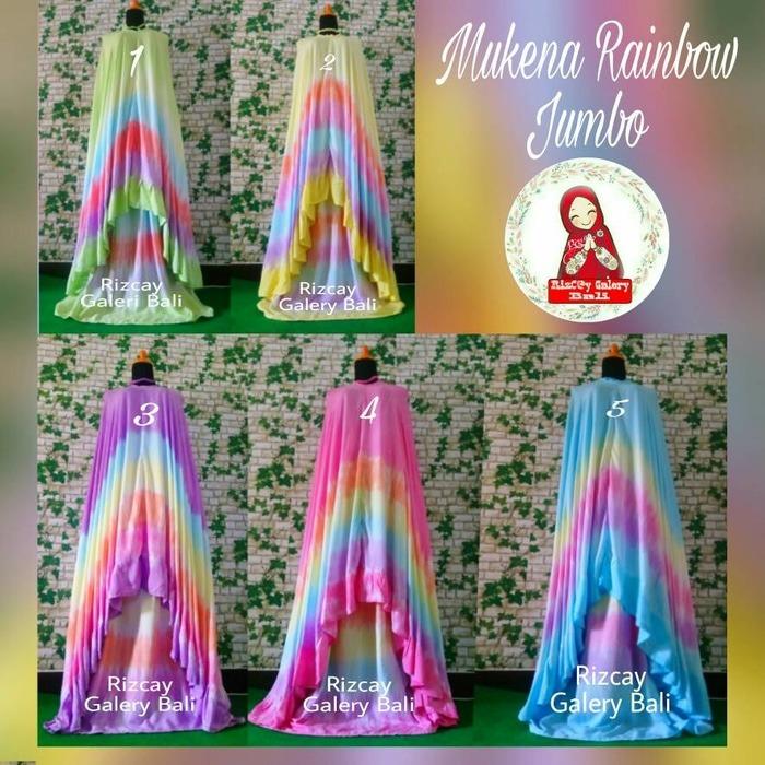 Mukena Bali Rainbow Murah - Jumbo