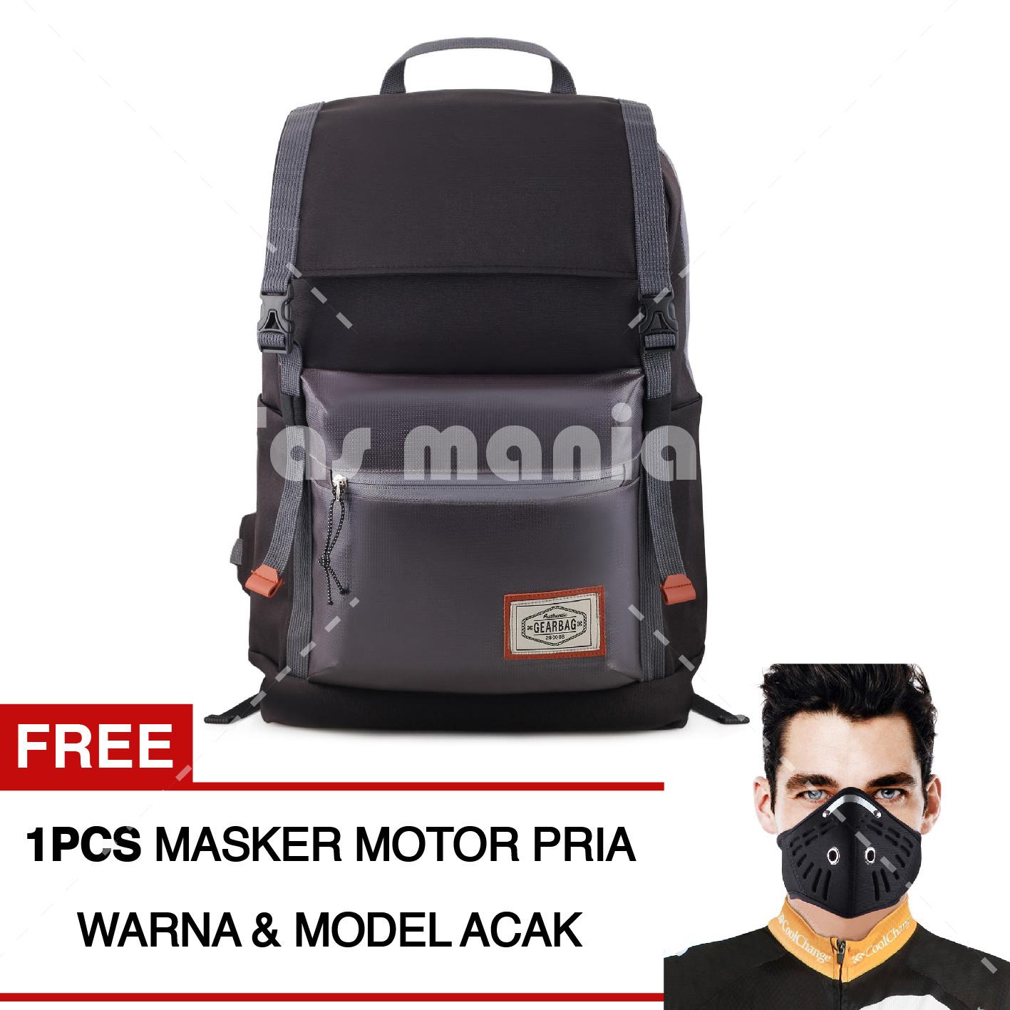 Tas Ransel Gear Bag Colonial Rouster 1.0 Dailypack Tas Laptop Backpack - Grey + FREE Masker