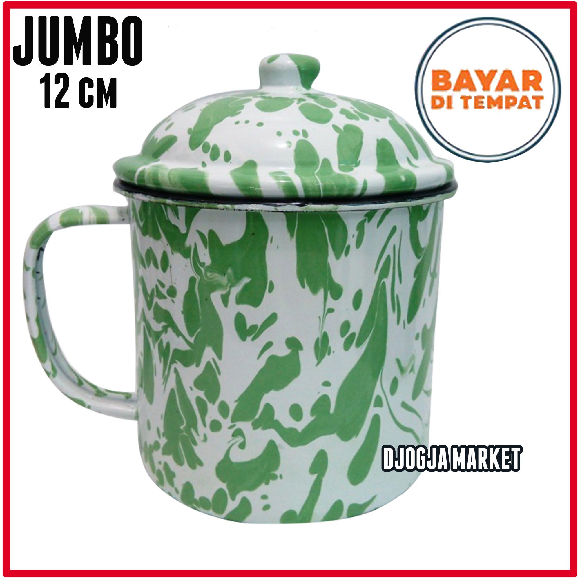 Djogja Market - Gelas Mug Jadul | Mug Blirik | Gelas Blirik enamel 12 cm