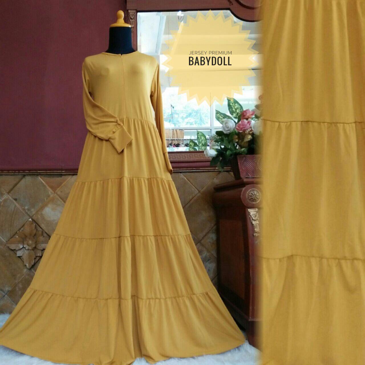 Lonics Gamis jersey babydoll | gamisjersey murah | jersey premium berkualita