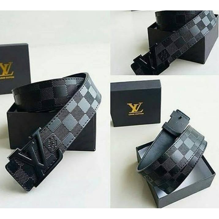 IKAT PINGGANG GESPER BELT PRIA/WANITA KULIT IMPORT JAMAN SEKARANG LV01AW