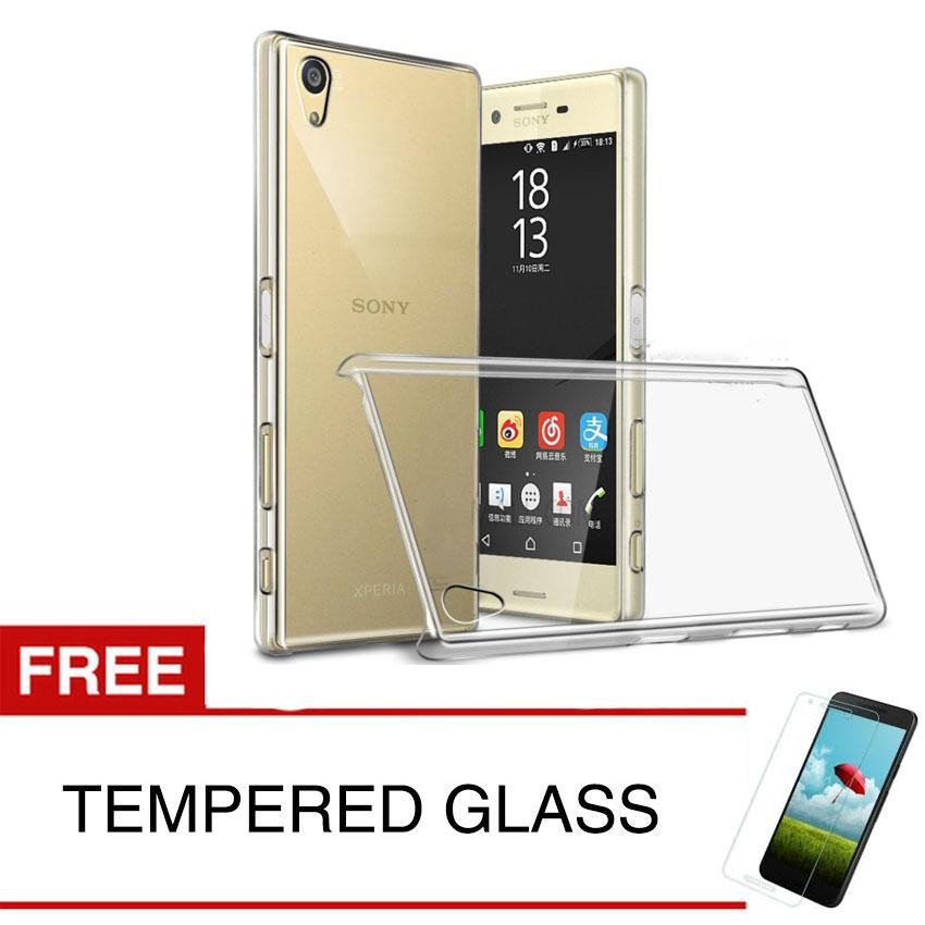 Crystal Case for Sony Xperia X Performance / F8132 - Clear Hardcase + Gratis Tempered Glass