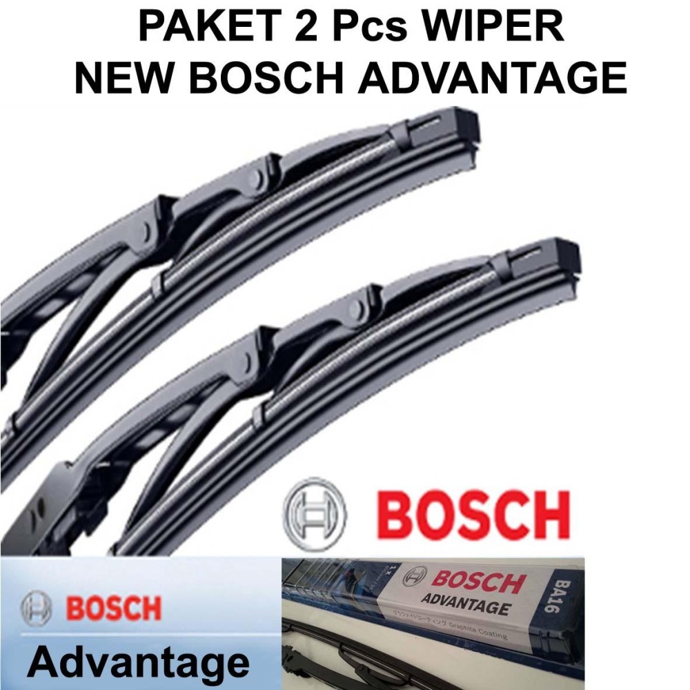 Wiper Mobil BOSCH Advantage New Avanza 2pcs (Kn-Kr) Original Januari 2019 - 2 Wiper Mobil BOSCH Advantage New Avanza 2pcs (Kn-Kr) Original - 2