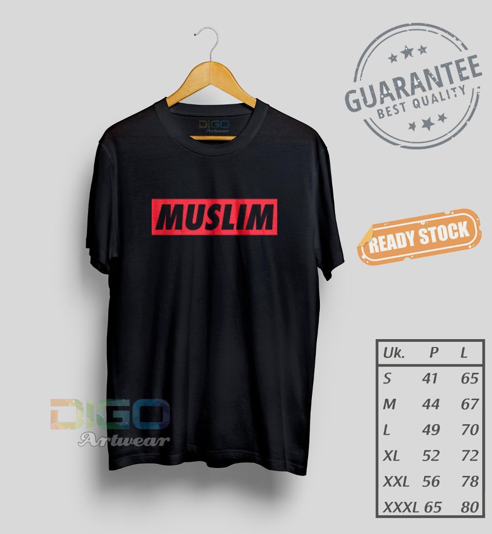 Kaos Muslim Islamic T Shirt Distro Keren Dan Cool Premium Quality Ready Size S M L Xl Xxl