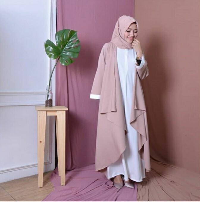 Baju Muslim Modern AZKIA DRESS WOLFICE Gamis Wanita Terbaru 2020 Modern Remaja Gamis Wanita Gamis Wanita Murah Simple