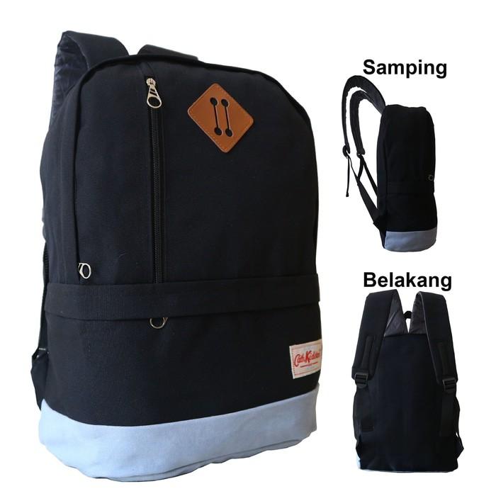Tas Ransel Punggung Distro Kanvas Sekolah Kuliah Traveling Cowok Cewek - Xirbup