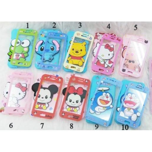 Softcase 3D Boneka Karakter Medium Timbul Free Tempered Glass Semotif Karakter For OPPO A71 - ABS
