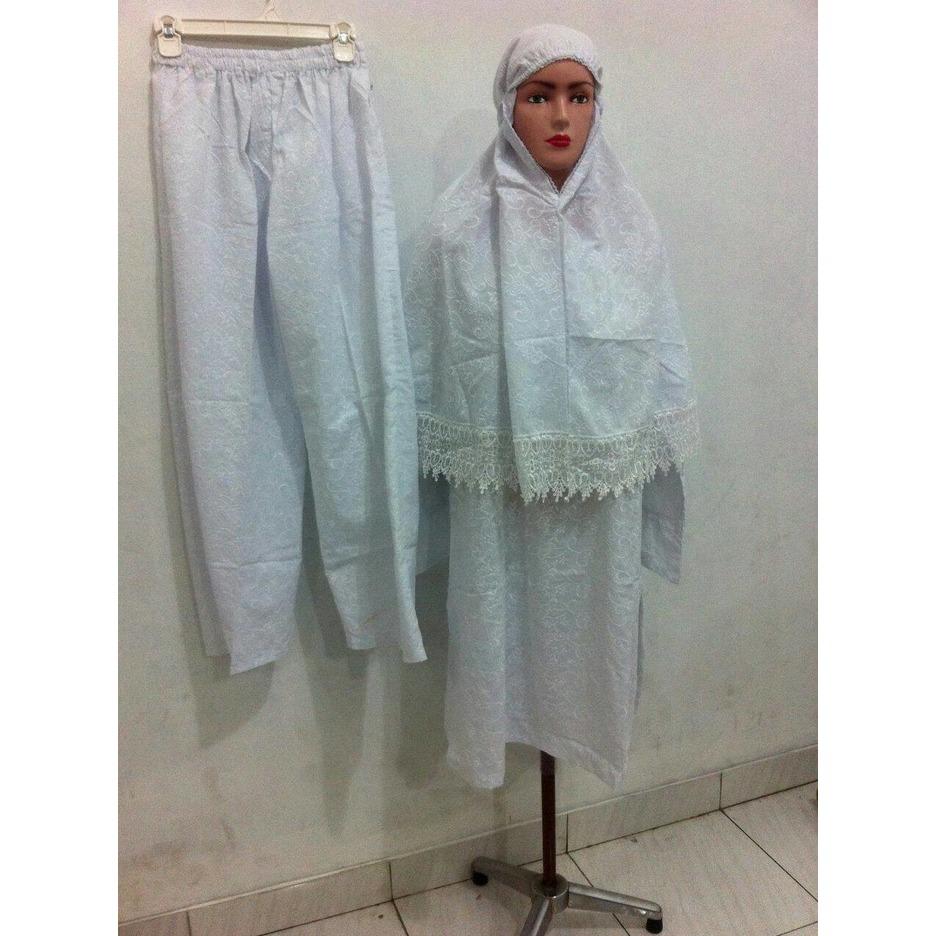 setelan baju ihrom wanita lengkap / perlengkapan haji umroh