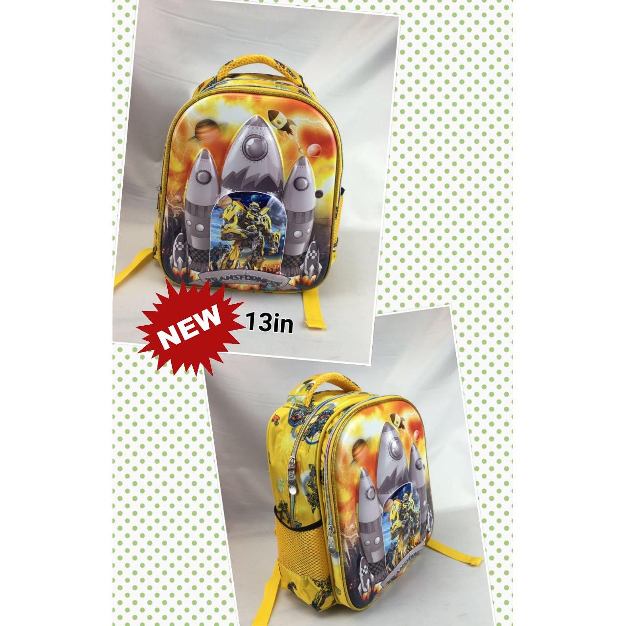 Onlan Tas Ransel Anak Sekolah TK Import Karakter Robot 6D Timbul Unik