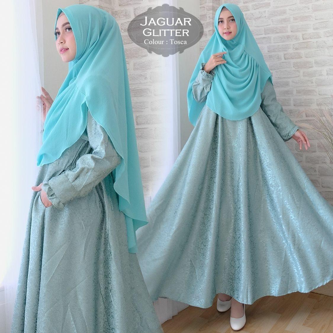 Baju Gamis Muslim Syari Fashionable - Gamis Syari Jaguar Gliter