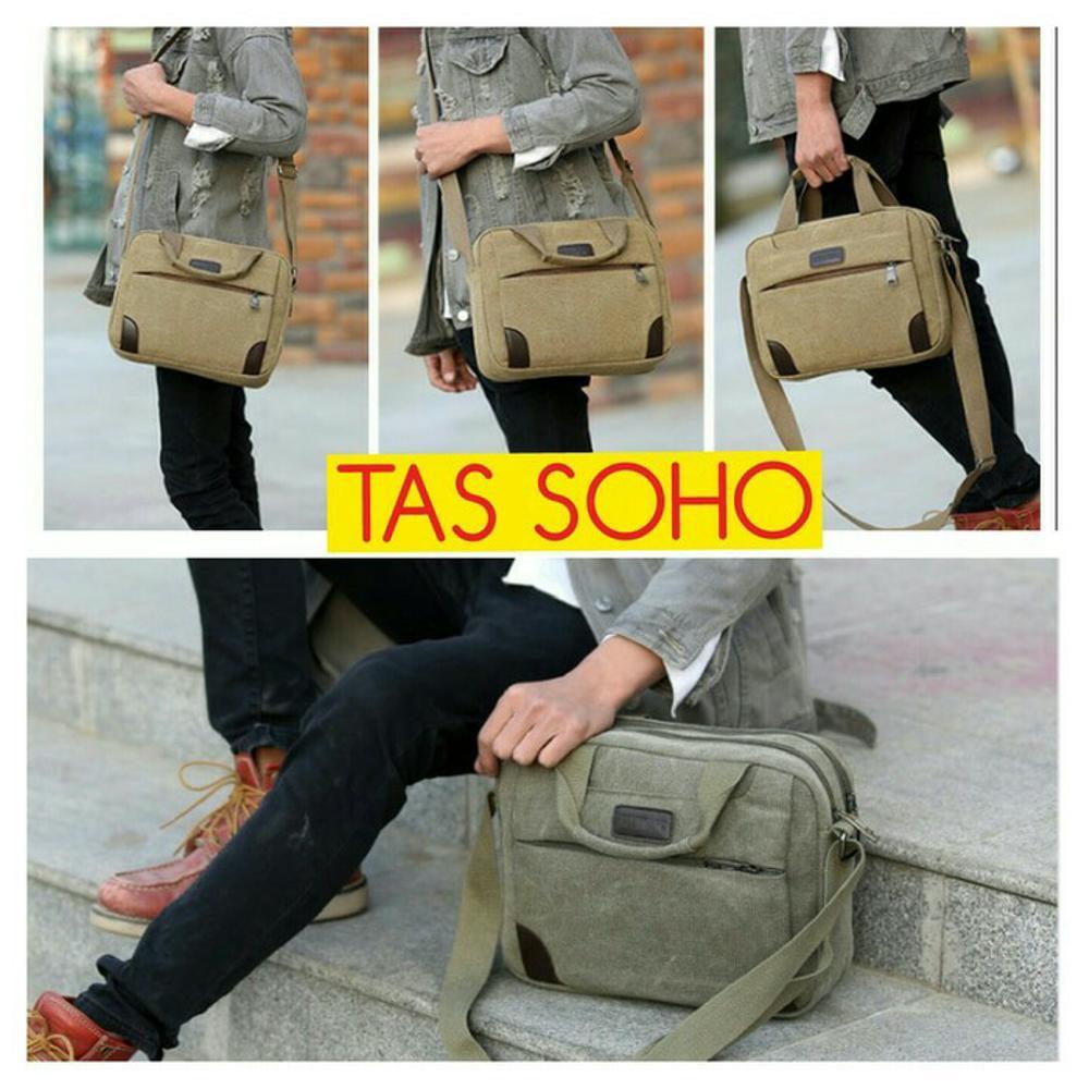 tas selempang pria SOHO import original - tas slempang sekolah kantor kuliah - tas murah kekinian - tas hp tablet ipad - tas fashion batam di lapak pelangi_bag bagusia08