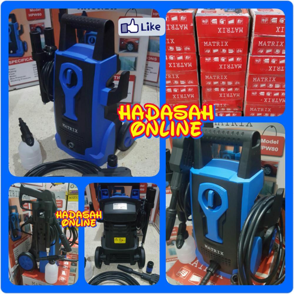 Mesin cuci steam MATRIX HPW 80 mobil dan motor - High pressure washer - jet cleaner portable Listrik Automatic - otomatis stop - Murah - Awet