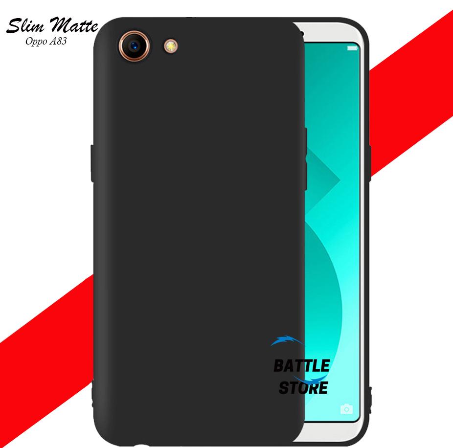 Case Slim Black Matte Oppo A83 / Oppo A1 Baby Skin Softcase Ultra Thin Jelly Silikon