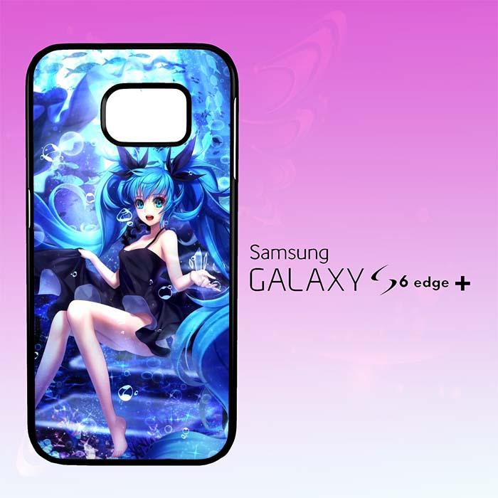 Casing Untuk Samsung Galaxy S6 Edge Plus Hatsune Miku Aqua ART Y2093