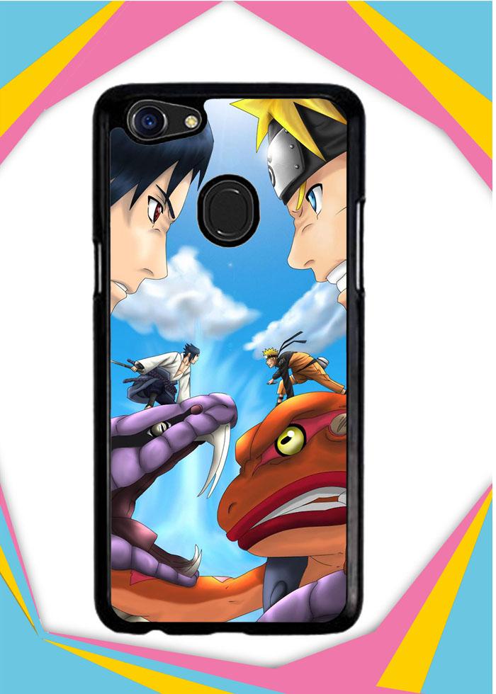 Casing OPPO F5 Custom Hardcase sasuke uchiha vs naruto uzumaki final