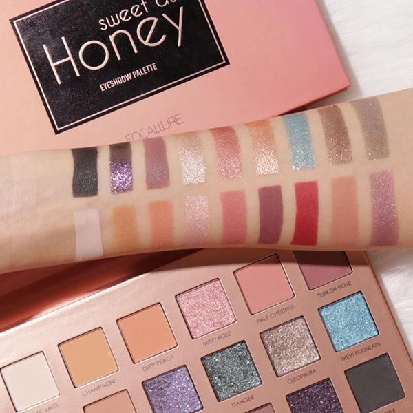 Focallure 18 Colors Sweet As Honey Eyeshadow Palette Januari 2019 - 4 Focallure 18 Colors Sweet As Honey Eyeshadow Palette - 4