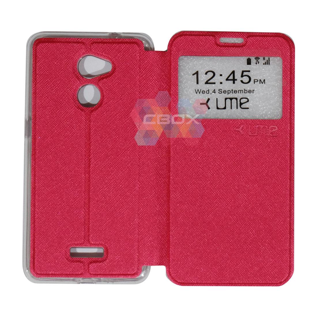 Ume Flip Leather Phone Cover Coolpad Fancy 3 E503 Ukuran 5.0 Inch Sarung Case / Flipshell Coolpad Fancy 3 E503 / FlipCover Coolpad Fancy 3 E503 / Leather Case Coolpad Fancy 3 E503 / Sarung HP Coolpad Fancy 3 E503 View - Merah