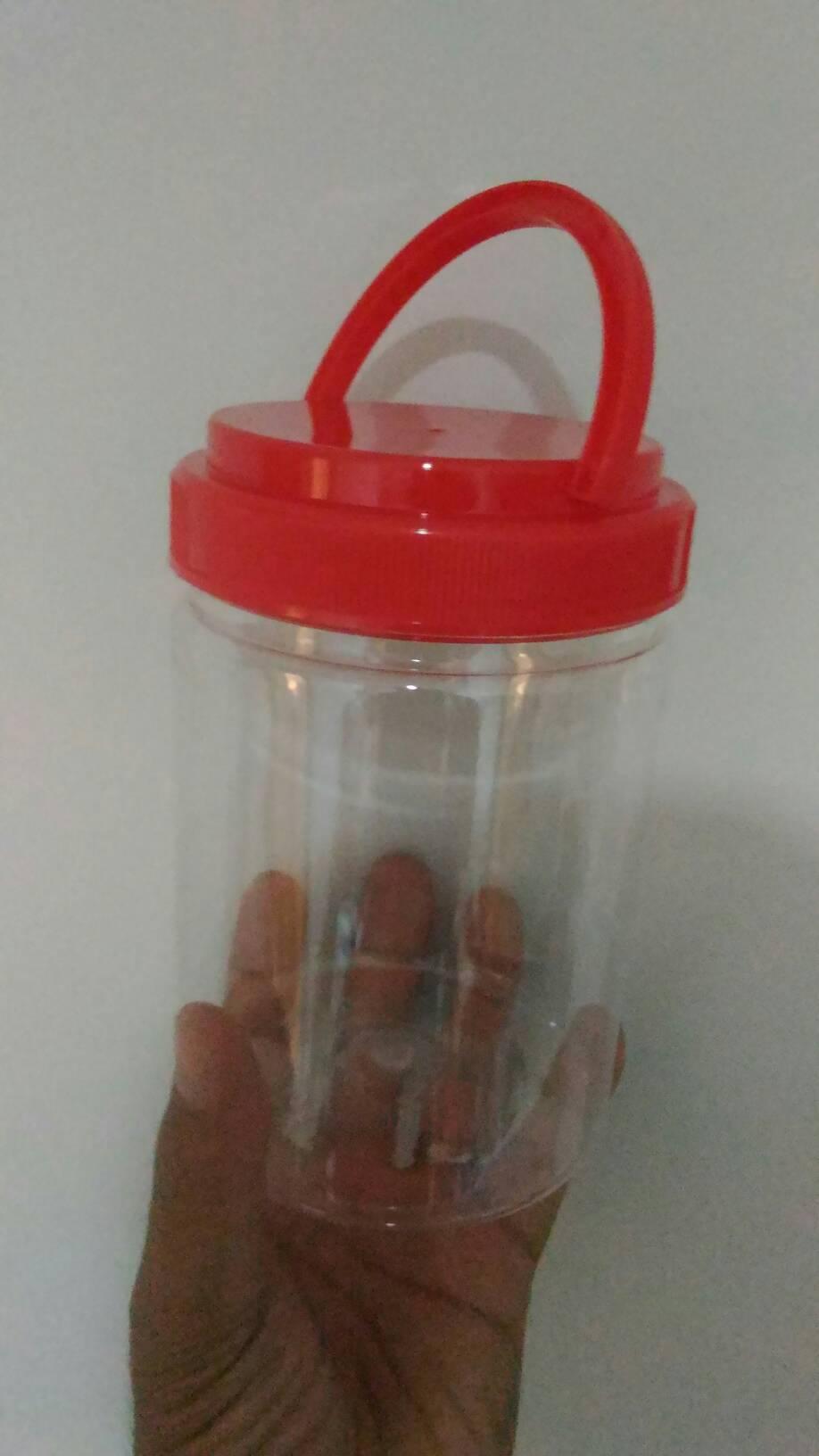 toples 13 cm tabung plastik 13cm kue snack permen kacang roti makanan