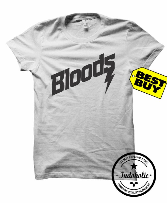 Indoholic Apparel Kaos Distro Bloods Baju Pria Bandung Lengan Tangan Pendek Raglan Reglan Muslim Moslem Premium Lebaran Gildan Murah Keren Wanita Anime