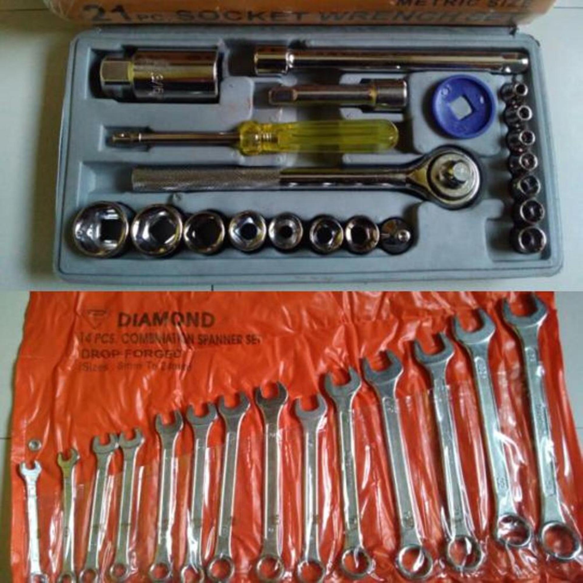 Kunci Sok Set + Kunci Ring Pas Set Murah