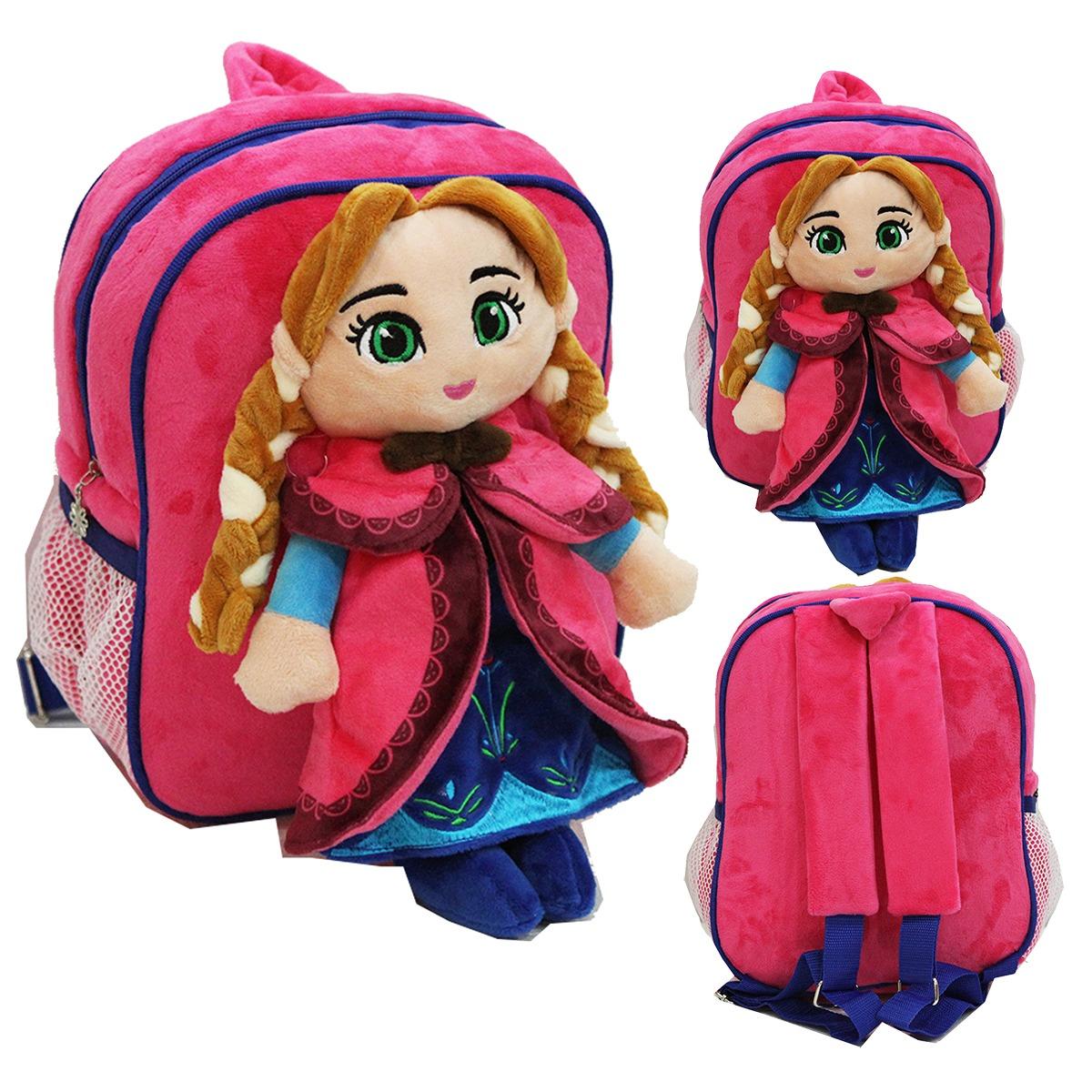 Onlan Disney Frozen Tas Ransel Boneka Anak Ukuran Play Group Bahan Yelvo Lembut dan Halus