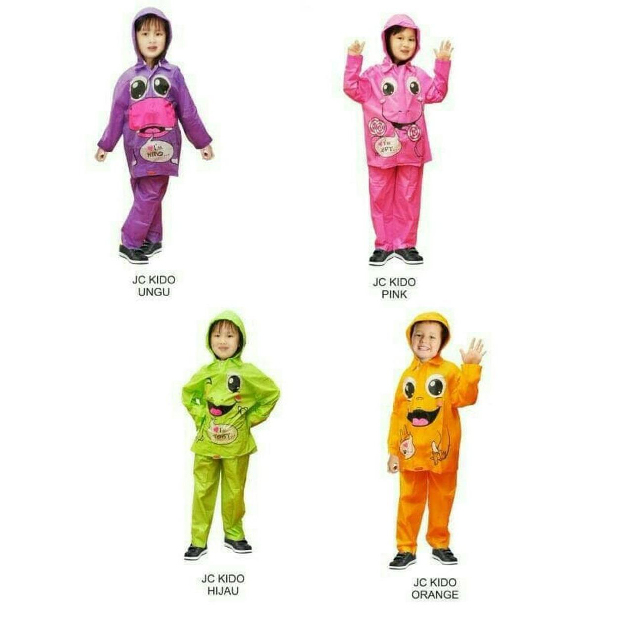 JAS HUJAN ANAK KIDO ( stelan baju dan celana ) GROSIR MURAH terlaris