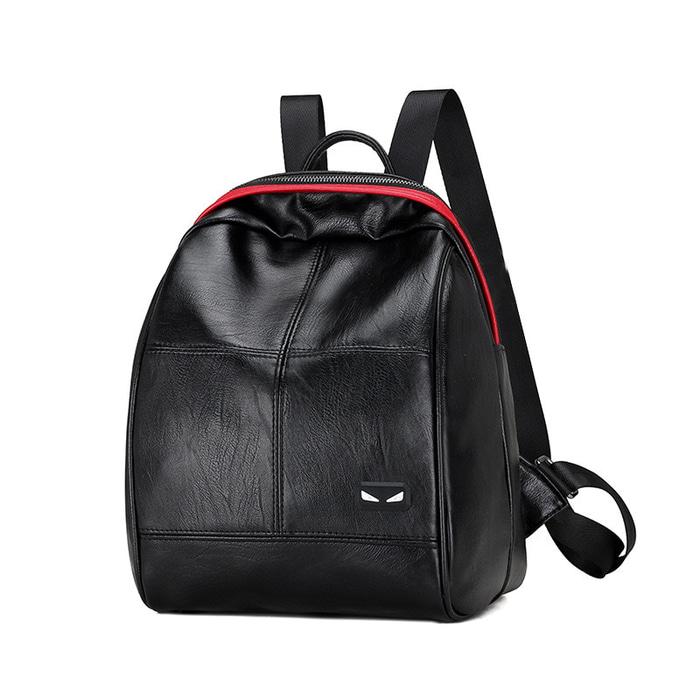 Backpack FENDI GUCCI hitam - Tas ransel wanita kulit impor murah TFM20