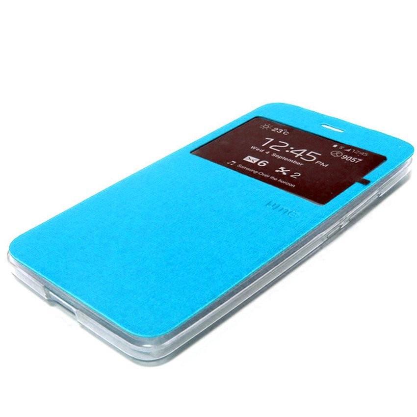 UME Flipcover For Samsung Galaxy Young Neo Pocket S5310 / Young Neo S5312 / Galaxy Pocket Duos S5302 / Galaxy Y Duos Flipshell Sarung hp - Biru Muda