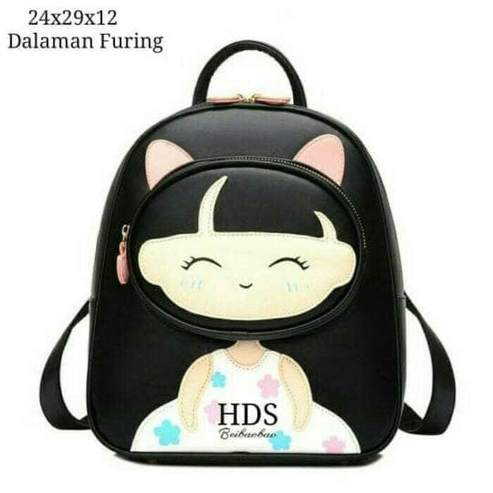 tas ransel boneka korea backpack mini wanita remaja anak gaul lucu