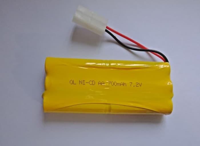 Battery / Baterai / Batre Ni-Cd AA 700mAh 7.2V Soket Putih RC Car Januari 2019 - 2 Battery / Baterai / Batre Ni-Cd AA 700mAh 7.2V Soket Putih RC Car - 2