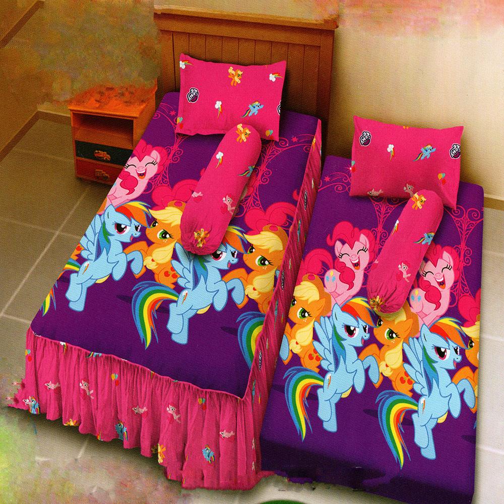Kintakun Dluxe Sprei Single 2in1 Motif Classic Little Pony 120x200 cm