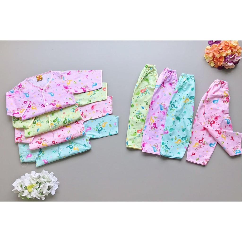 Babyfit LOVE BIRD Baju Katun Tidur Bobo Piyama Bayi Anak Panjang Kancing Depan Katun Halus Adem