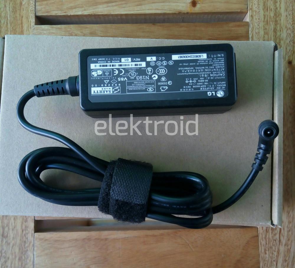 Adaptor Original LG Monitor LCD LED / TV 19V --- 2.1A DC. - ( Jarum ) Model ADP-65DB di lapak elektroid elektroid