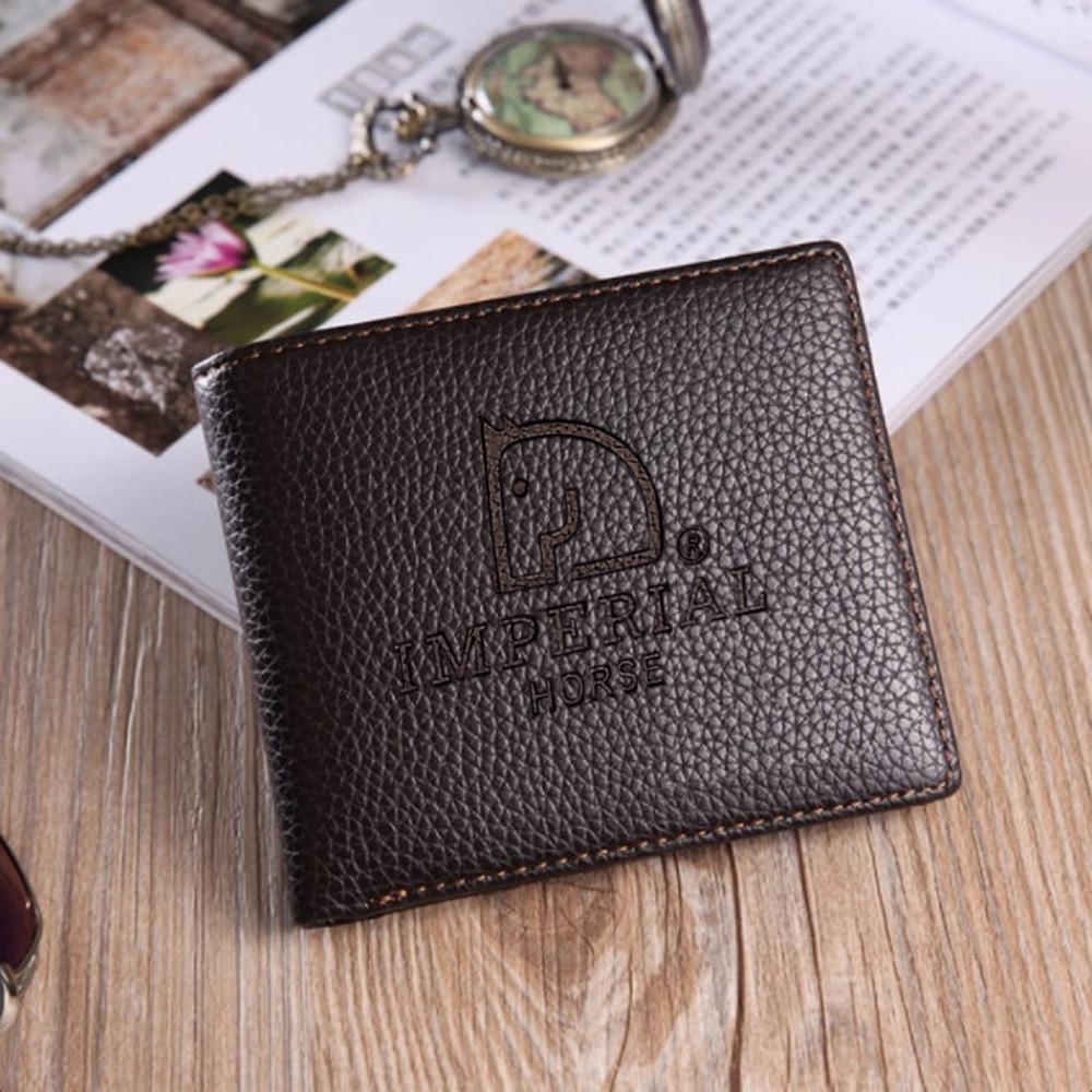 Metric Dompet Pria Import Size 6 Inchi Imperial Horse Dompet Kulit Pria Lipat Dua 100% Original Kulit Sapi Kode Artikel Mc001 Fashion Wallet - Coffee + Box
