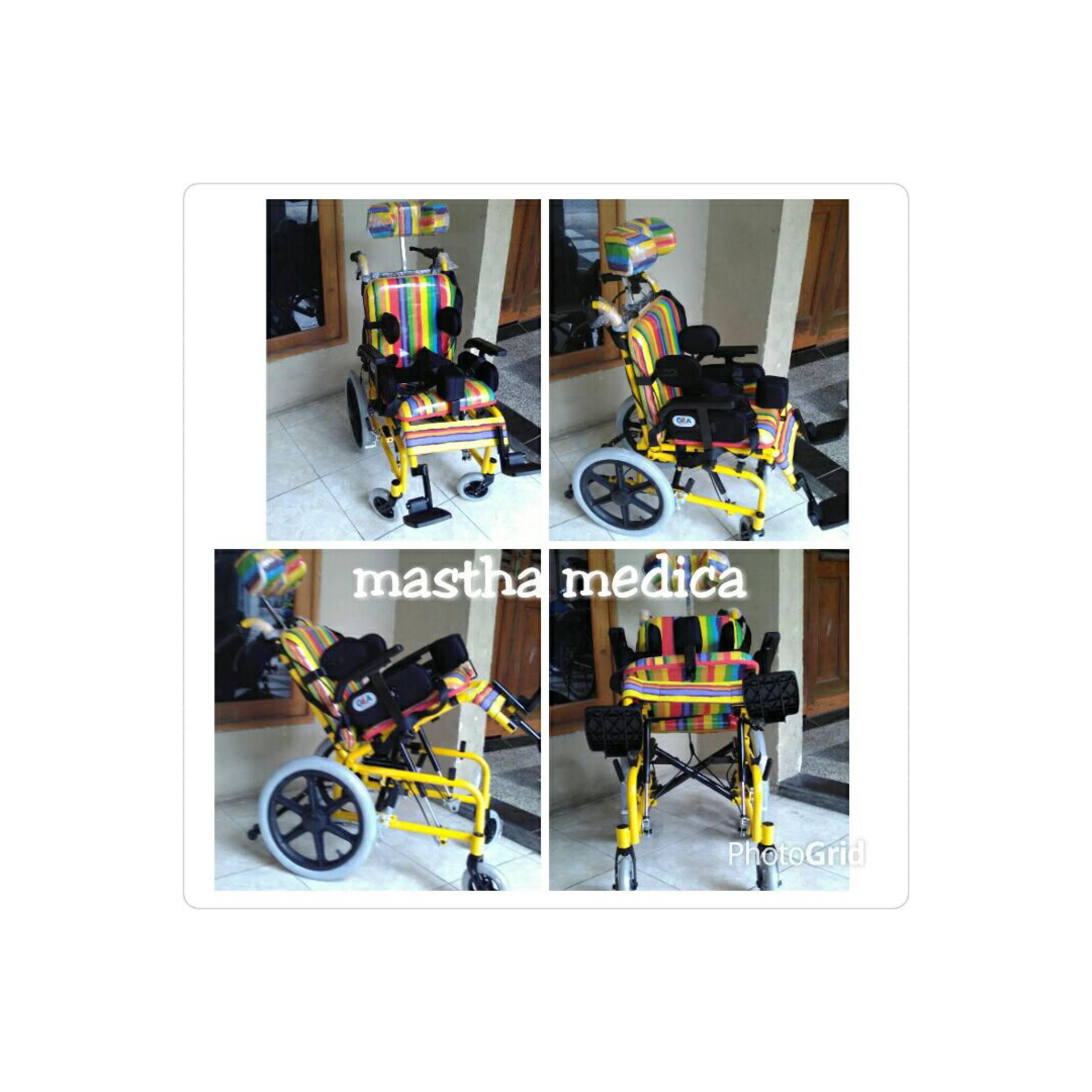 Kursi roda CP Pelangi / Cerebral palsy Full Color/Cacat Otak Gea Murah