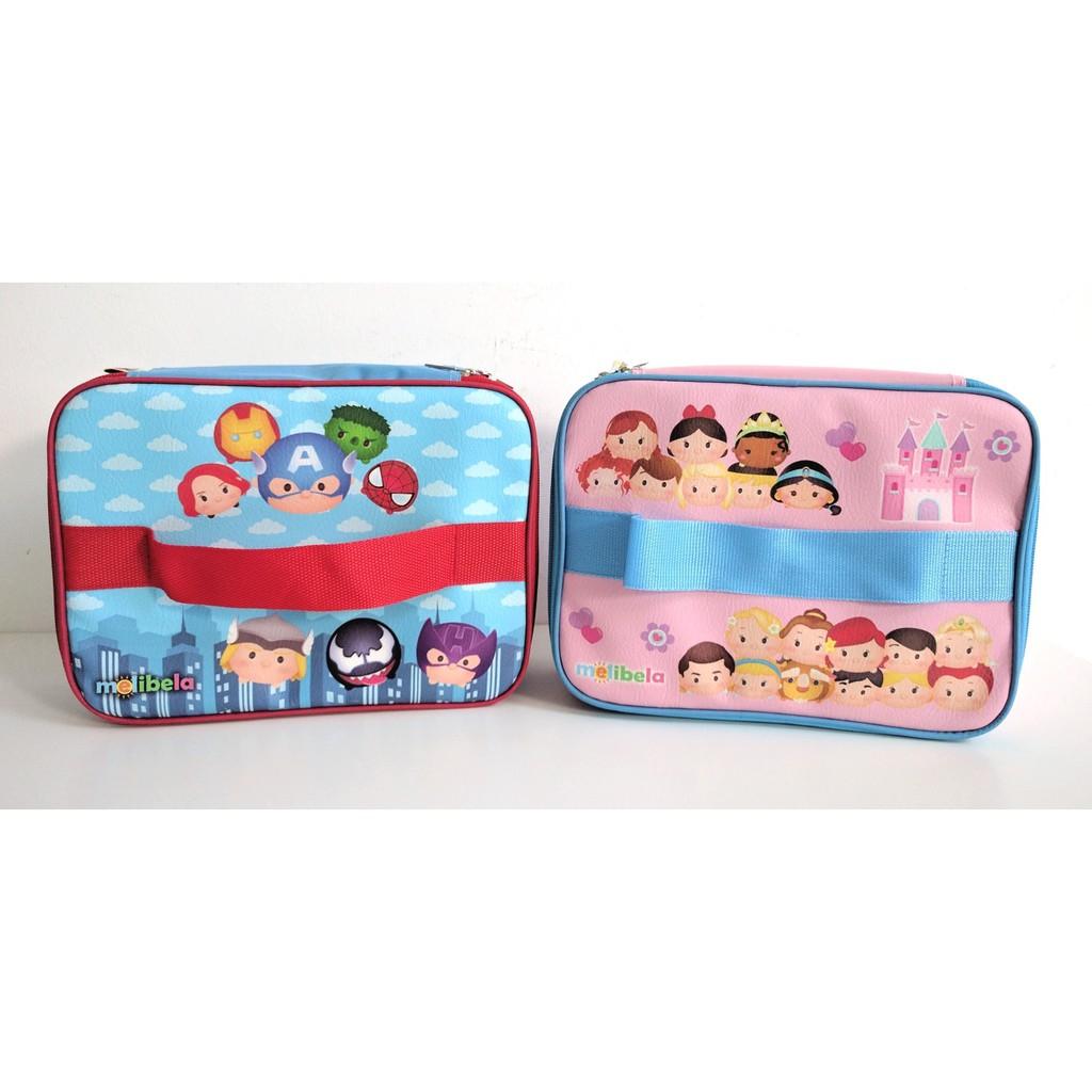 Detail Gambar Set Lunch Box Kotak Makan Bento Yooyee dan Lunch Bag Tempat Bekal Printing Variasi Girl+Bento Sup PINK Terbaru
