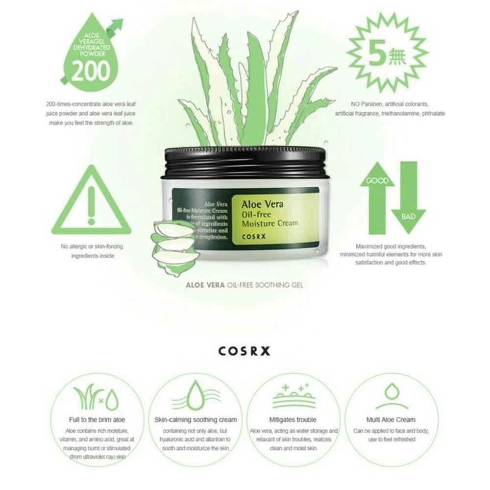 COSRX Aloe Vera Oil Free Moisture Cream 100ml