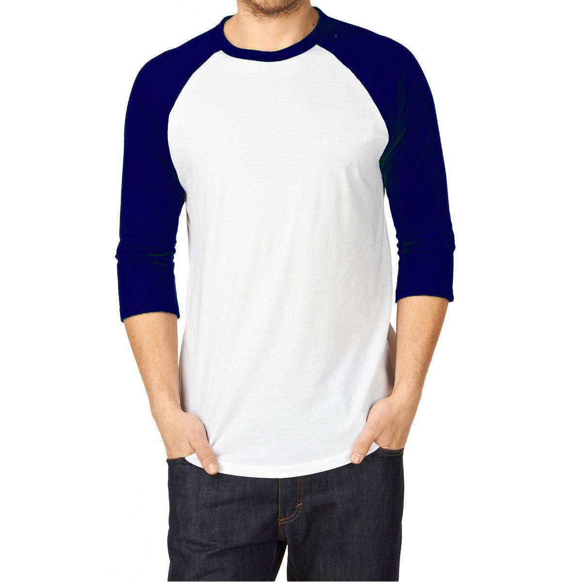 Review Kaos  Polos  Raglan Putih  Biru Dan Harga Terbaru  