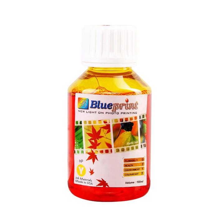 Dijual Blueprint Bulk Ink Photo 100 Ml HP Yellow Kuning Berkualitas