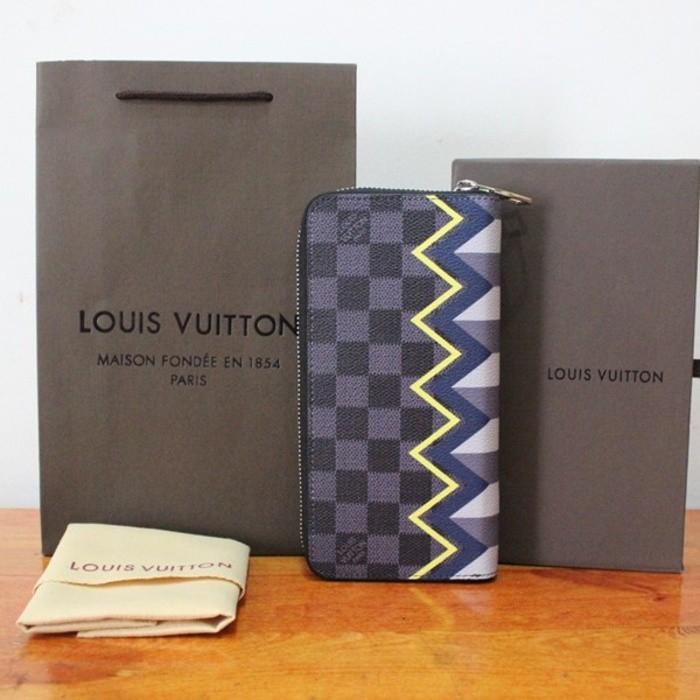 Louis Vuitton Slender Karakoram Long Dompet Wallet Pria Cowok Kulit - H3qeo0