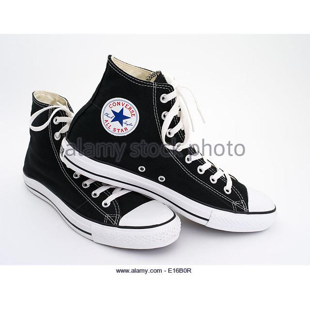 sepatu sneakers converse all star clasic unisex HI LOW CUT-HITAM