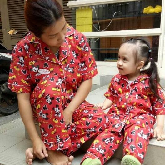 piyama couple RED MICKEY