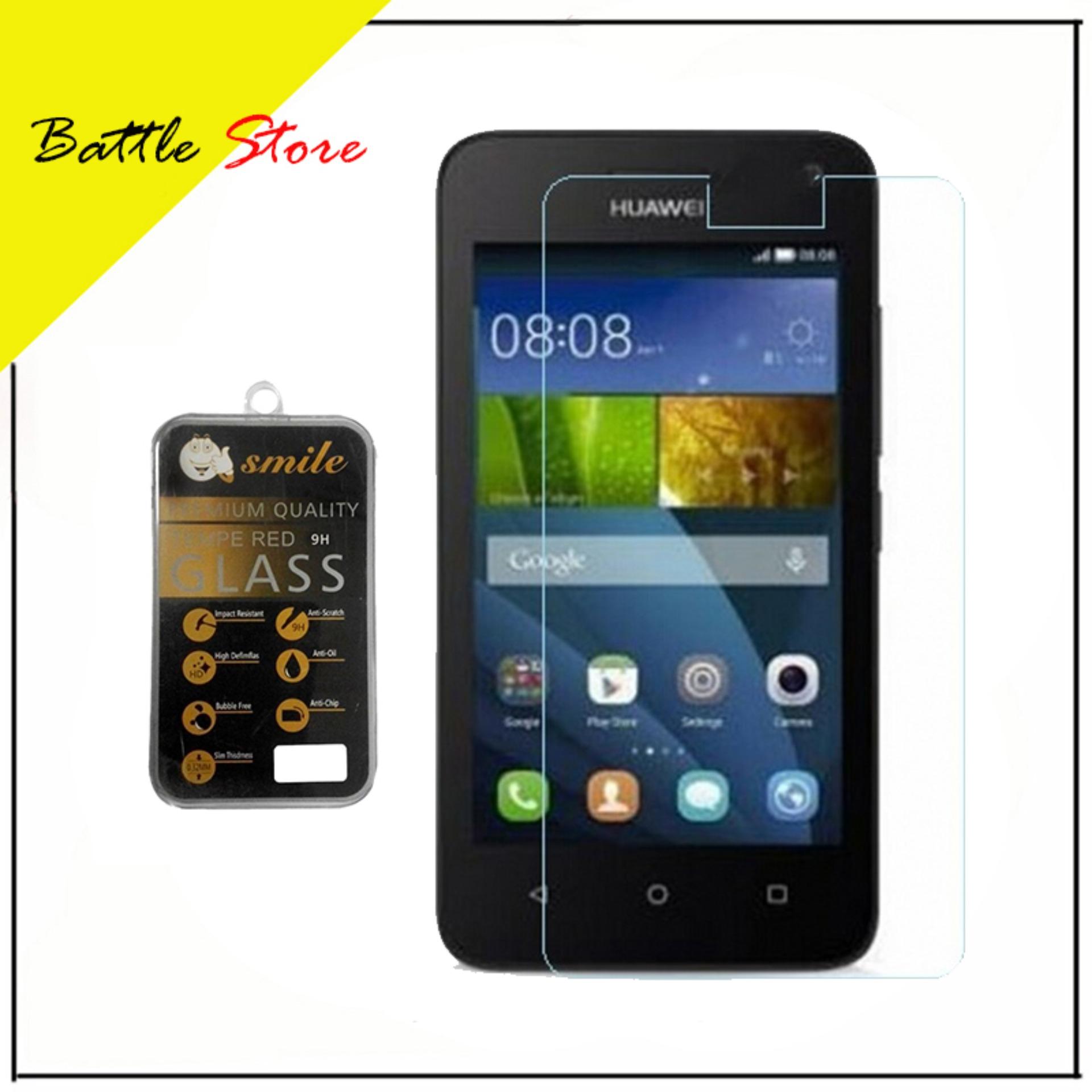 Huawei Y3/Y3C 2017 Smile Screen Protector Tempered Glass / Anti Gores Kaca - White