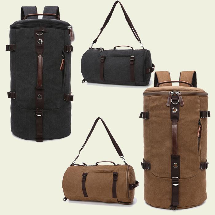 Tas Canvas Ransel Backpack Punggung Selempang 2 In 1 Bulat Barrel Mountaineering Januari 2019 - 3 Tas Canvas Ransel Backpack Punggung Selempang 2 in 1 Bulat Barrel Mountaineering - 3