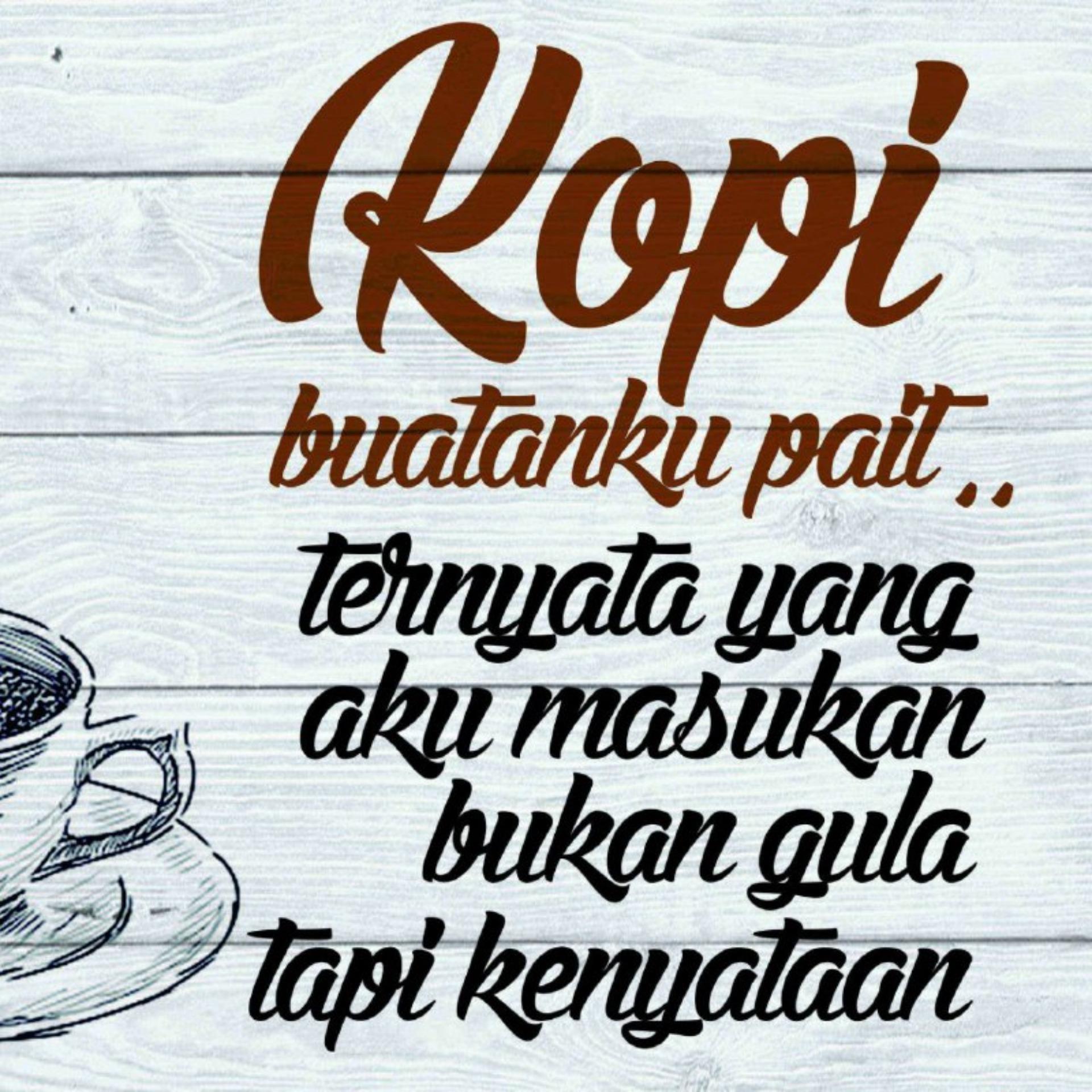 ... Hiasan Dinding Poster Kayu Solid Coffee Funny Quotes - 4 ...