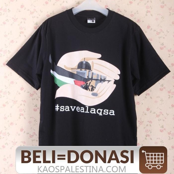 Kaos Donasi Palestina Save Alaqso Palestine Tangan - ready stock