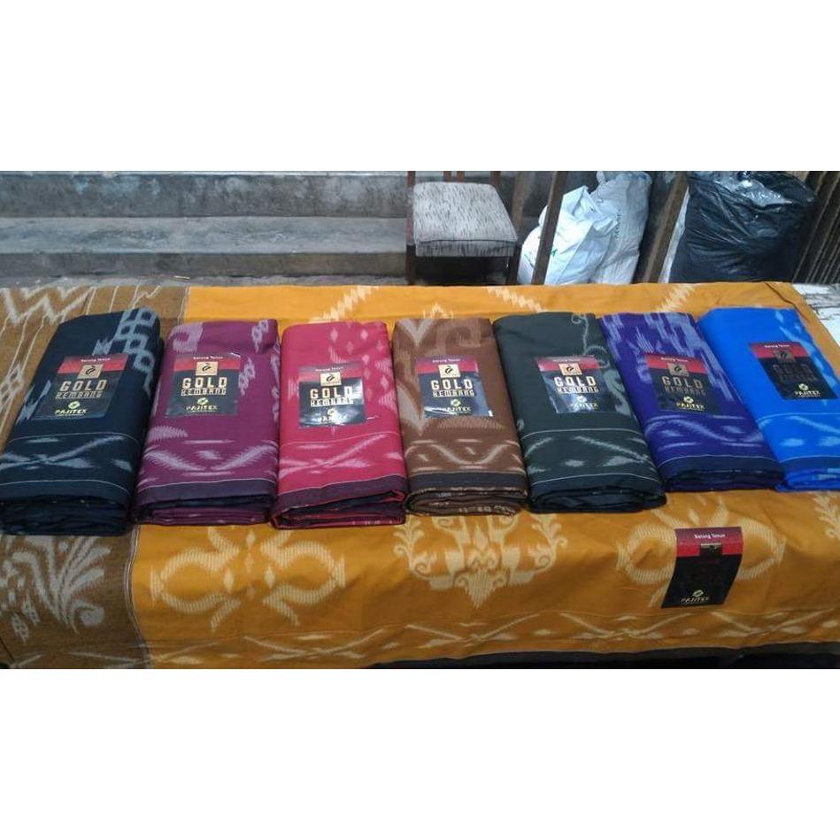 Sarung Mangga Gold Motif Kembang (Random Warna 1 Pcs)