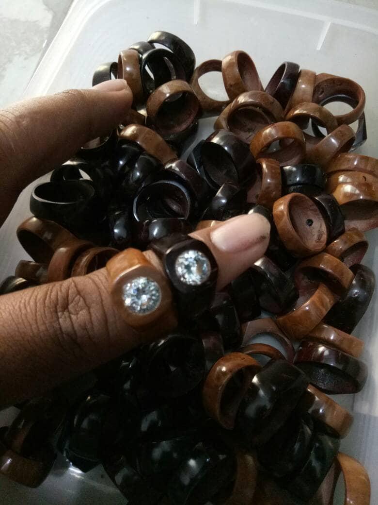 Diskon Promo Perhiasan Aksesoris paket grosir per 10 pcs cincin kokka kaukah mata 1 besar Murah