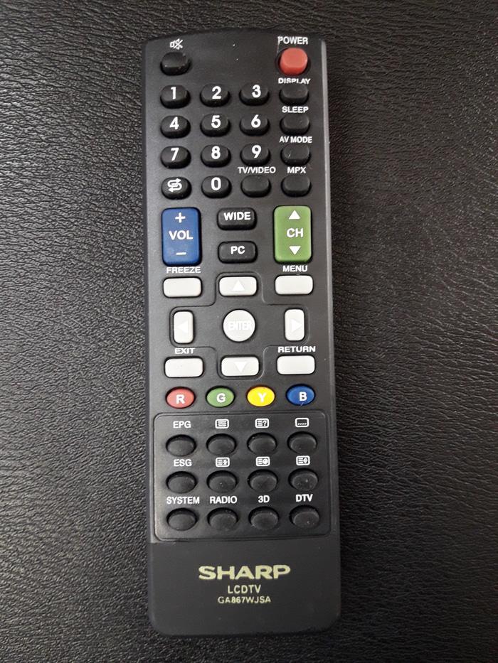 ORIGINAL - JUAL REMOT REMOTE TV SHARP LCD LED PLASMA SMART 3D ORI ORIGINAL ASLI